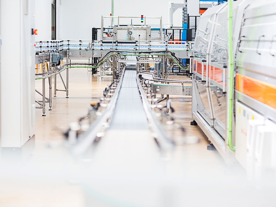 An automated manufacturing production line